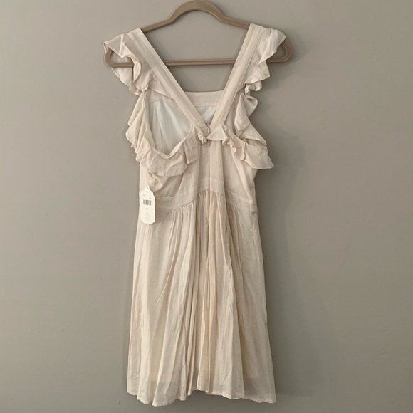 Altar’d State Oatmeal Ruffle Sleeve Dress - Picture 2 of 4